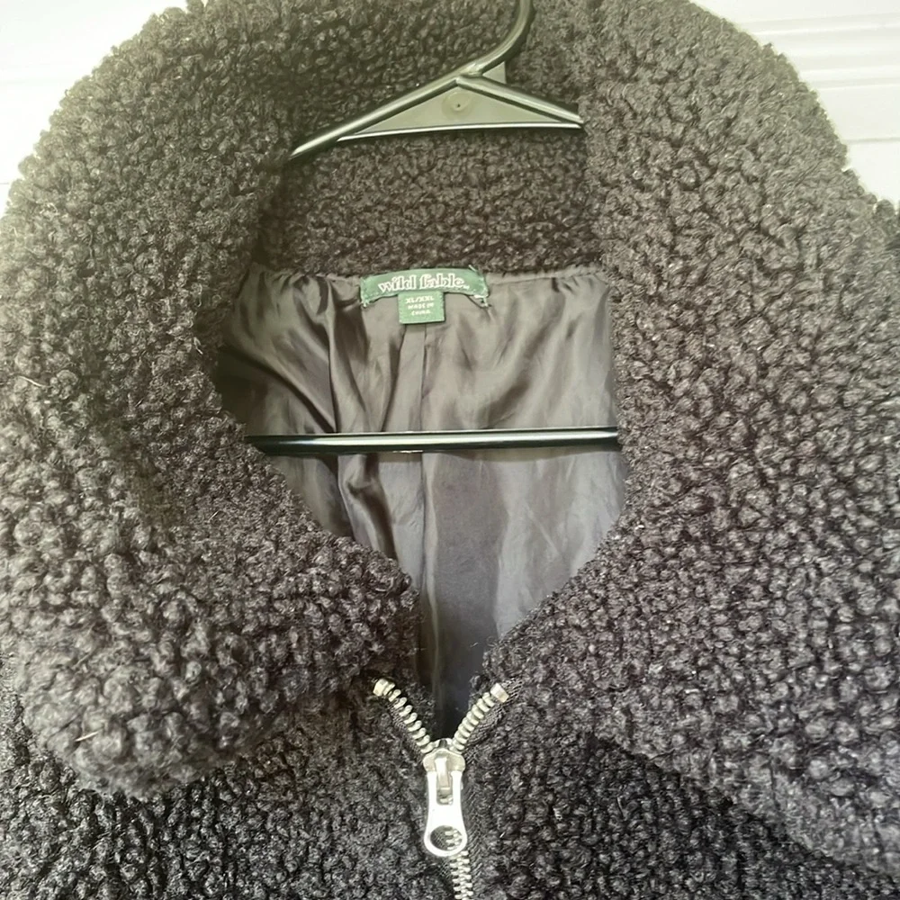 🎯50% OFF! Wild Fable black sherpa jacket - Picture 2 of 5